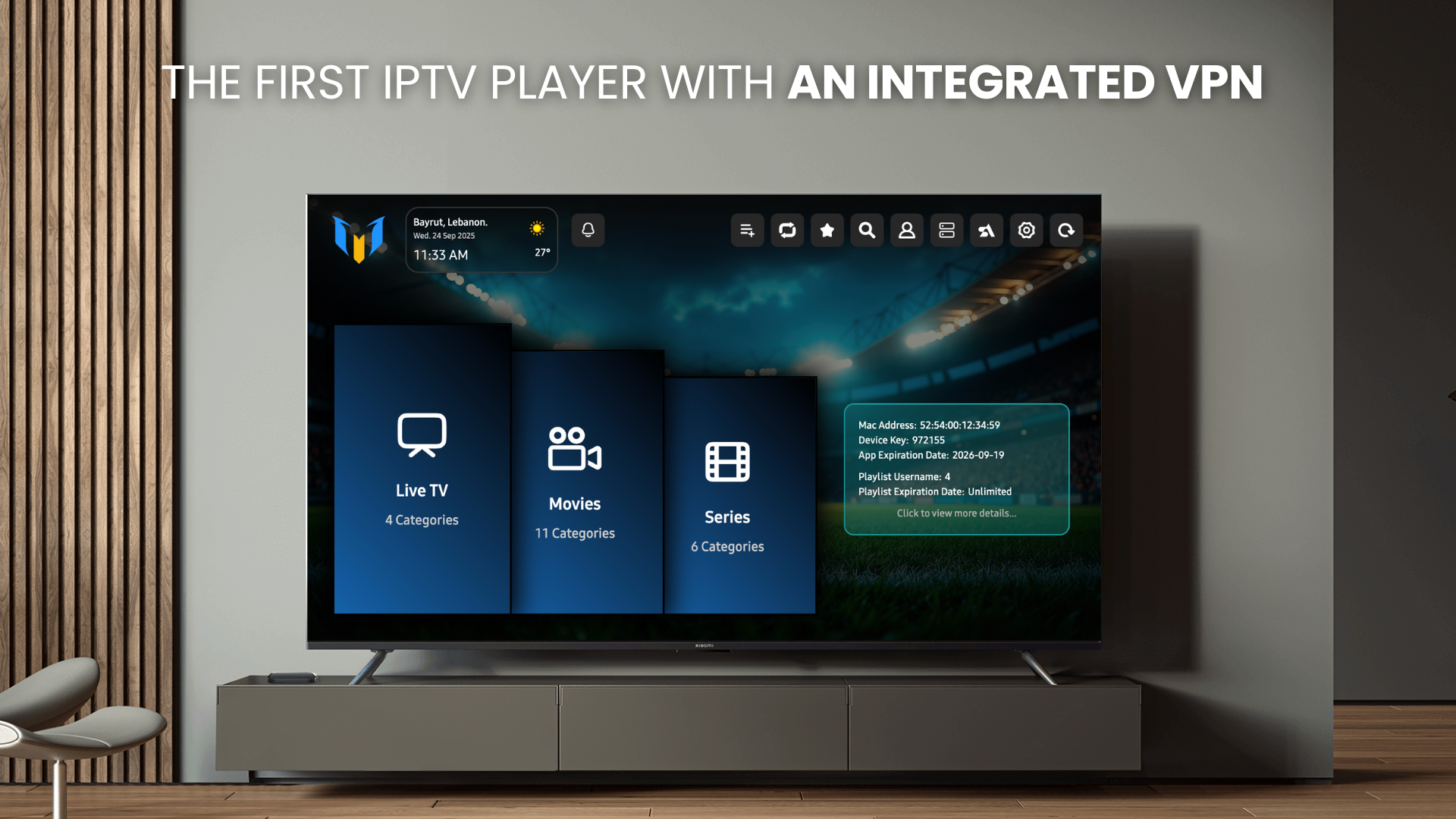MessiTV – Advanced Media Player Application gallery image 1